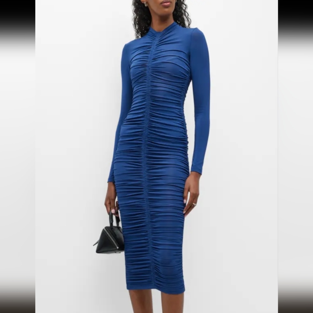 A.L.C. Ruched Ansel Dress - XS Blue